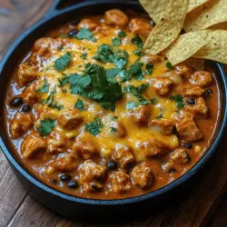 When it comes to weeknight dinners, finding a dish that is both delicious and quick to prepare can often feel like a daunting task. Enter the Heavenly Creamy Chicken Enchilada Skillet—a one-pan wonder that promises to satisfy your cravings while keeping your kitchen mess to a minimum. This dish combines tender chicken, vibrant vegetables, and a rich, creamy sauce, all topped with melted cheese, making it an irresistible option for families and busy professionals alike.