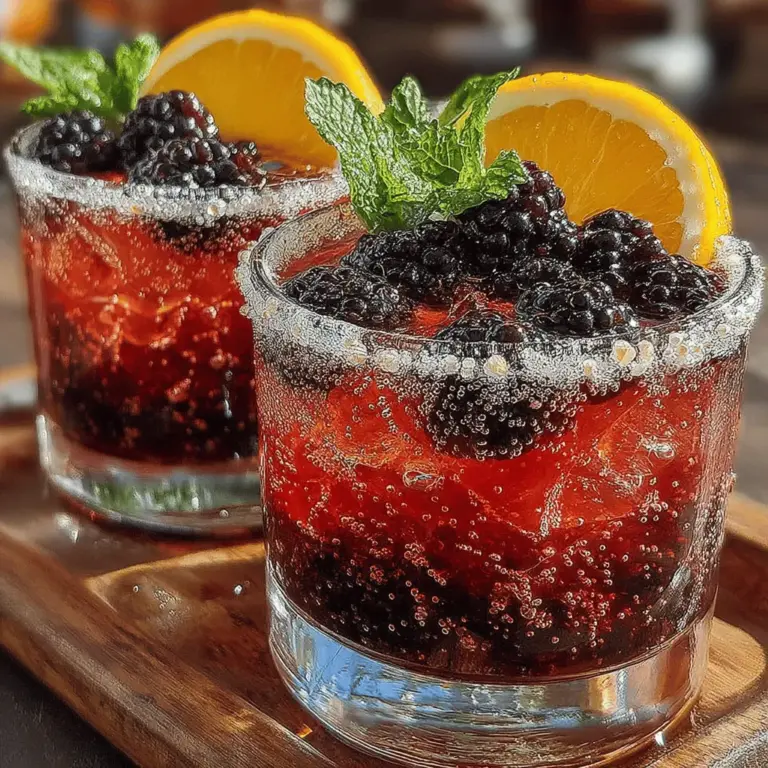 To craft the perfect Sparkling Blackberry Lemon Spritz, it’s crucial to understand the components that come together to create this refreshing drink. Each ingredient plays a vital role in enhancing flavor, texture, and presentation.