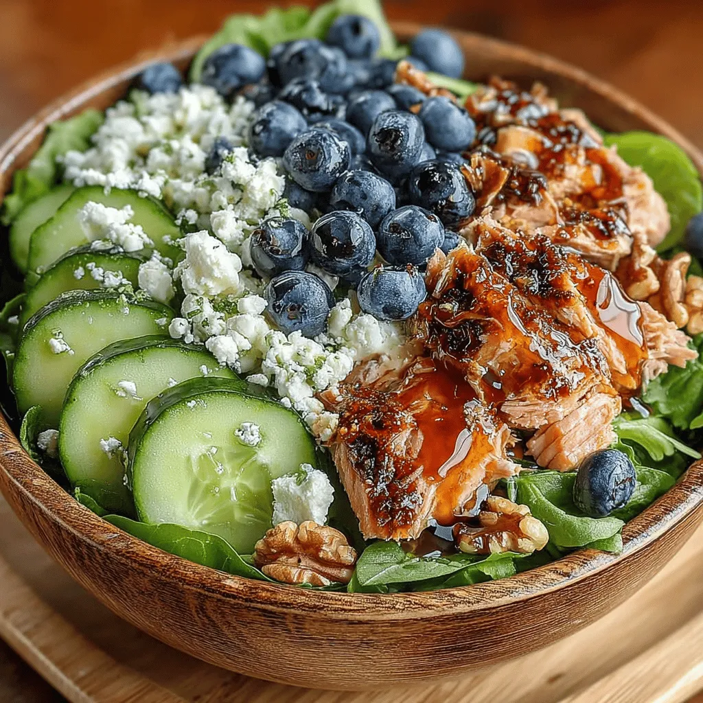 In a world where healthy eating is often overshadowed by convenience, finding a delicious and nutritious meal that can be prepared in mere minutes is a culinary victory. Enter the Blueberry & Tuna Salad Bowl—a dish that not only tantalizes the taste buds but also packs a nutritional punch. This vibrant salad marries the savory richness of tuna with the sweet burst of fresh blueberries, creating a balance that delights the palate and nourishes the body. Whether you're in need of a quick lunch or a light dinner, this salad is an ideal choice that showcases how simple ingredients can come together to create something truly extraordinary.