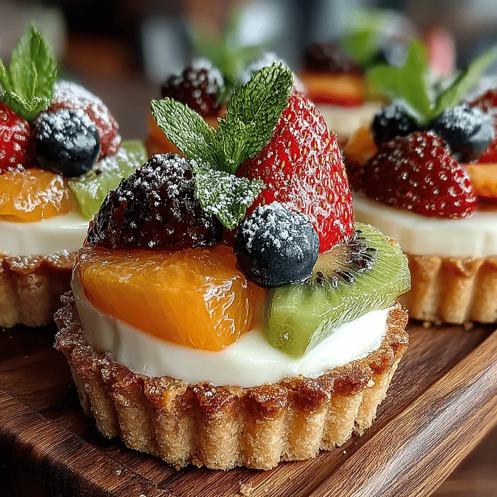 To create a light and airy filling for our delightful mini summer fruit tarts, whipping the cream is a crucial step. Start by ensuring your heavy cream is chilled; this will help it whip up faster. Use a mixing bowl that is also cold, as this aids in achieving better volume. Using a hand mixer or stand mixer, begin whipping the cream on medium speed until it starts to thicken. Once it reaches a soft peak stage, when you lift the beaters, the cream should form peaks that gently flop over.