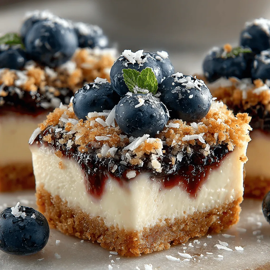 Frozen Blueberry Coconut Cream Bars are a delightful treat that seamlessly blends the natural sweetness of blueberries with the creamy richness of coconut. With their vibrant color and luscious texture, these bars are not only visually appealing but also an ideal dessert option for warm days or any festive occasion. Whether you're hosting a summer barbecue, celebrating a birthday, or simply seeking a refreshing snack, these bars are sure to impress family and friends alike.