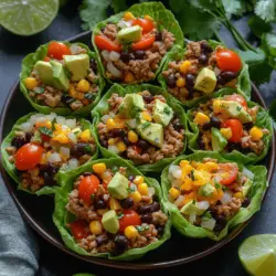 Mini Turkey Taco Lettuce Cups