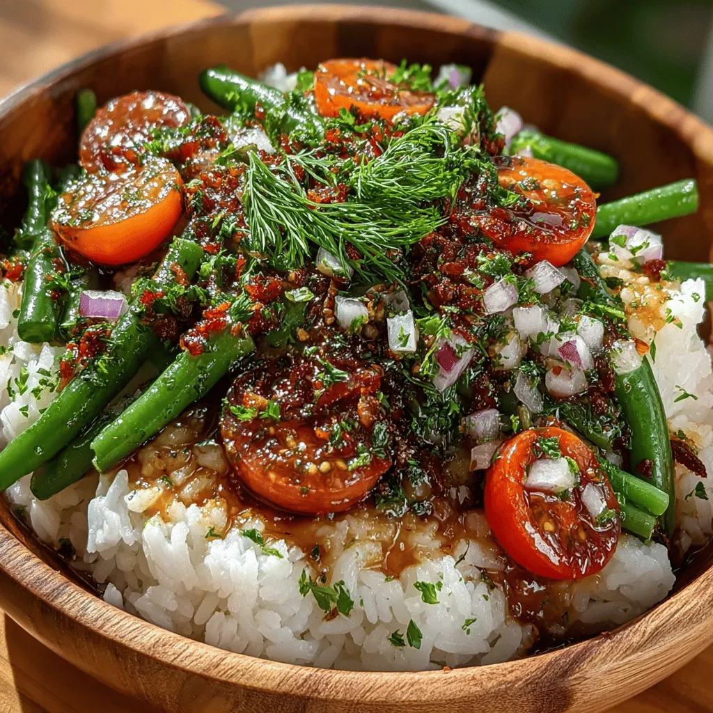 The role of red onion in the Dilly Beans Rice Bowl Delight is vital. Not only does it add a delightful crunch, but it also brings a sharp, slightly sweet flavor that contrasts beautifully with the other components of the dish. Red onions are rich in antioxidants and vitamins, making them a nutritious addition that enhances both flavor and health benefits.