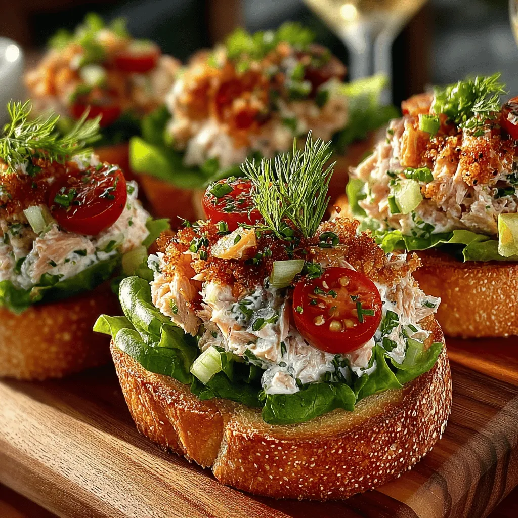 In the world of quick and delicious appetizers, Tasty Tuna Toast Circles stand out as a perfect blend of simplicity and flavor. These delightful bites are not only visually appealing but also packed with nutrients, making them an ideal choice for busy individuals looking to impress guests with minimal effort. Whether you’re hosting a casual get-together, a brunch, or simply enjoying a light snack, these mini toast circles offer a refreshing taste of the ocean that can elevate any occasion.