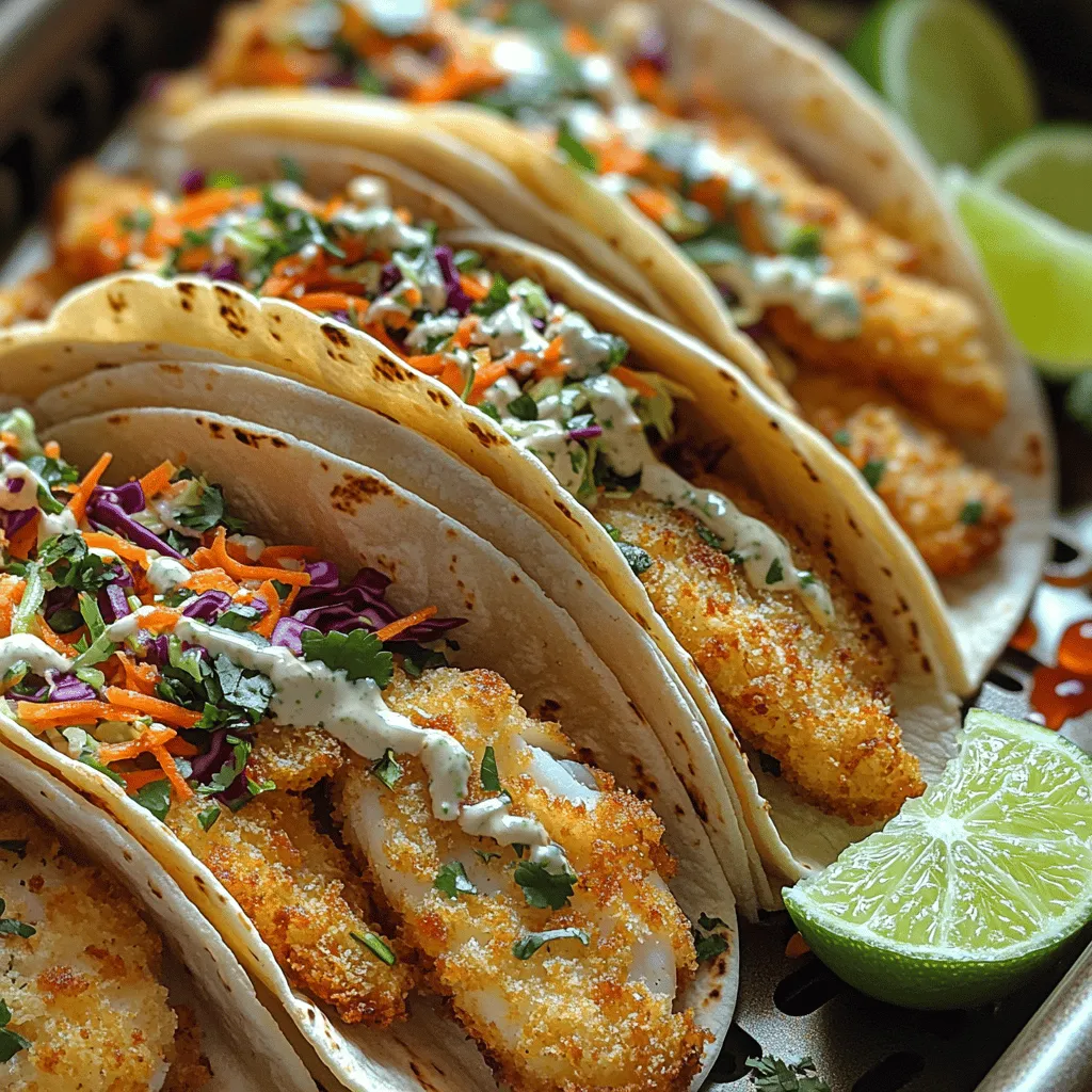 Air fryer fish tacos are not just a meal; they are a culinary experience that brings together the best of flavor, texture, and health-conscious cooking. With their perfectly crispy exterior and tender, flavorful fish, these tacos provide a satisfying crunch that is beautifully complemented by a zesty slaw. This recipe stands out as a healthier alternative to traditional fried fish tacos, as it utilizes an air fryer to achieve that coveted crispiness while significantly reducing oil consumption. As a result, you can indulge in a delicious dish without the guilt often associated with deep-fried foods.