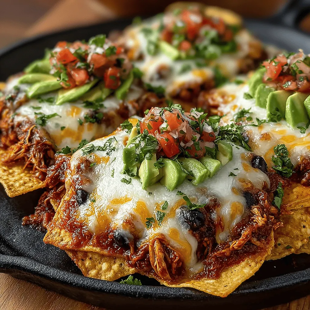 Nachos are a beloved appetizer and party dish that have taken the culinary world by storm. Originating in Mexico, this dish has evolved into a versatile canvas for creativity, allowing chefs and home cooks alike to experiment with a variety of toppings, flavors, and textures. At their core, nachos consist of crispy tortilla chips topped with an array of ingredients, making them a perfect choice for gatherings, movie nights, or casual dinners. In this recipe, we will explore a unique twist on traditional nachos by incorporating the vibrant flavors of Hatch green chiles and slow-cooked chicken, creating an irresistible appetizer that is both hearty and satisfying.