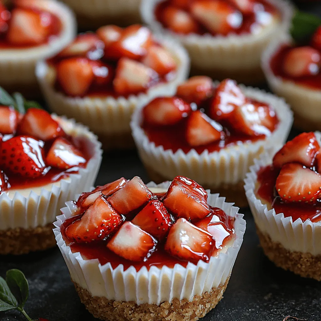 Indulging in dessert doesn't have to be a guilty pleasure, especially when it comes to Strawberry Bliss Cheesecake Bites. These delightful mini treats combine the creamy richness of cheesecake with the fresh sweetness of strawberries, making them an irresistible option for dessert lovers. Easy to make and perfect for a variety of occasions, these cheesecake bites are not just a treat; they are a celebration of flavors that can brighten up any gathering. Whether you're planning a summer barbecue, a festive holiday gathering, or simply looking for a sweet way to end your weeknight dinner, Strawberry Bliss Cheesecake Bites offer a delicious and visually appealing option that is sure to impress.