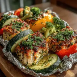 Ranch Chicken and Veggie Foil Packs