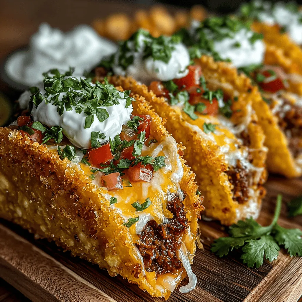 If you're on the lookout for a crowd-pleasing appetizer that combines the beloved flavors of tacos with the irresistible allure of cheese, then Cheesy Taco Bites Fiesta is the perfect recipe for you. These delightful mini taco shells are packed with a creamy, cheesy filling that is sure to be a hit at any gathering—be it a casual game night, a festive family dinner, or a lively party with friends. Not only are they fun to make, but they are equally enjoyable to eat, making them a versatile addition to your culinary repertoire.