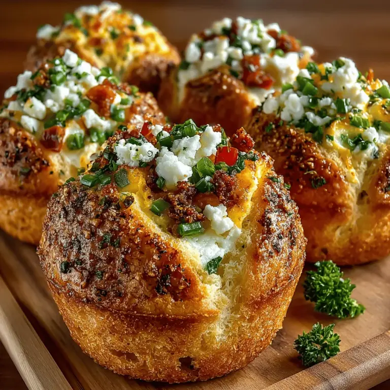 If you're on the hunt for a delightful breakfast option, snack idea, or even a crowd-pleasing appetizer, look no further than Mini Egg & Feta Biscuit Bombs. This recipe combines the flaky, buttery goodness of biscuit dough with a savory filling of eggs and feta cheese, creating a bite-sized treat that is as satisfying as it is versatile. Whether you're preparing for a weekend brunch, a busy weekday morning, or a gathering with friends, these biscuit bombs can be easily whipped up to cater to any occasion.
