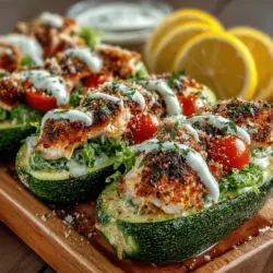 In today's fast-paced world, healthy and delicious meals need not be complicated. Enter the Zesty Zucchini Chicken Caesar Boats, a delightful dish that combines the freshness of zucchini with the savory goodness of a classic Caesar salad. This recipe is not only easy to prepare but also packed with flavor, making it a perfect choice for a weeknight dinner or a weekend gathering. With the growing emphasis on nutritious eating, the Zesty Zucchini Chicken Caesar Boats offer a wonderful way to enjoy a traditional favorite in a lighter yet satisfying format. In this article, we’ll explore the steps to create this vibrant meal, discuss the nutritional benefits of the ingredients, and provide insights into variations and serving suggestions.