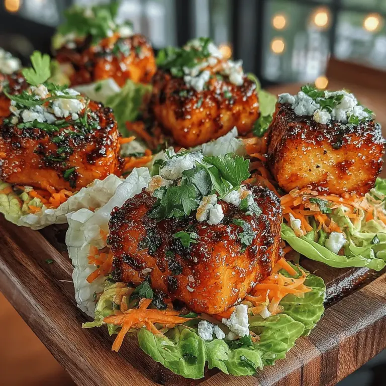 In recent years, plant-based eating has surged in popularity, capturing the attention of food enthusiasts and health-conscious individuals alike. As more people seek to incorporate nutritious and delicious options into their diets, the demand for creative, flavorful recipes that highlight vegetables and plant proteins has never been higher. One standout dish that embodies this trend is the Spicy Mini Buffalo Tofu Lettuce Wrap Bites. This delectable appetizer combines the robust flavors of buffalo sauce with the subtle crunch of fresh lettuce, creating a satisfying and health-conscious option perfect for gatherings or as a quick snack.