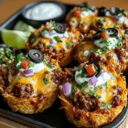 Imagine a dish that combines the comforting essence of spaghetti with the vibrant flavors of tacos—welcome to Mini Spaghetti Taco Bites. This innovative recipe merges two beloved meals into a bite-sized treat that is sure to delight both kids and adults alike. The Mini Spaghetti Taco Bites encapsulate the essence of fusion cooking, showcasing how diverse culinary traditions can come together to create something truly extraordinary.
