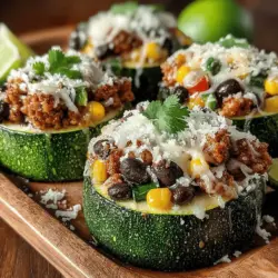 Mini Zucchini Taco Cups