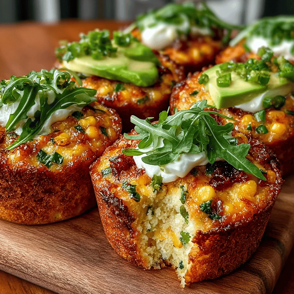 Spicy Green Chili Cornbread Muffin Sliders are a culinary delight that masterfully blends the comforting sweetness of cornbread with the vibrant heat of green chilies. This innovative recipe offers a refreshing twist on traditional cornbread, making it an exciting option for any gathering. Whether you’re hosting a party, looking for a unique appetizer, or simply want a flavorful snack, these muffin sliders fit the bill. They can even serve as a delightful meal component, pairing perfectly with soups, salads, or barbecue dishes. One of the best aspects of this recipe is its simplicity; it requires minimal preparation and utilizes wholesome ingredients, making it an accessible choice for home cooks of all skill levels.