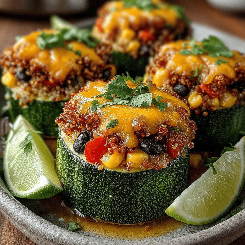 In the realm of healthy and delicious meals, few dishes shine quite like Zesty Mini Quinoa Stuffed Zucchini Rings. This vibrant recipe is not just a feast for the eyes; it's a celebration of fresh flavors and wholesome ingredients that cater to both vegetarians and health-conscious eaters. With its zesty filling and tender zucchini base, this dish is versatile enough to serve as a delightful appetizer at your next gathering or a satisfying main course for a cozy weeknight dinner.
