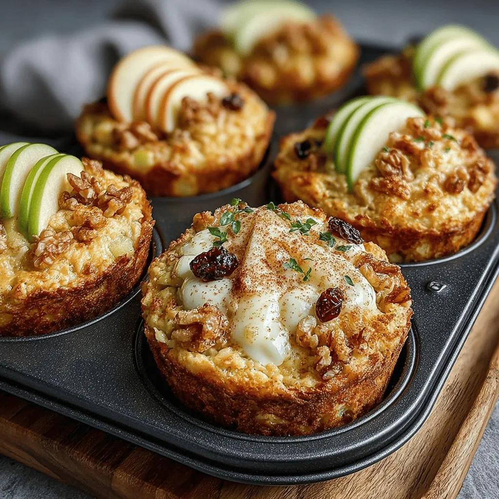 To appreciate the full benefits of Baked Apple Cinnamon Oatmeal Cups, it’s essential to explore the key components that make this dish not only delicious but also nutritious. Each ingredient plays a crucial role in delivering flavor, texture, and health benefits.
