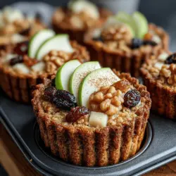To appreciate the full benefits of Baked Apple Cinnamon Oatmeal Cups, it’s essential to explore the key components that make this dish not only delicious but also nutritious. Each ingredient plays a crucial role in delivering flavor, texture, and health benefits.