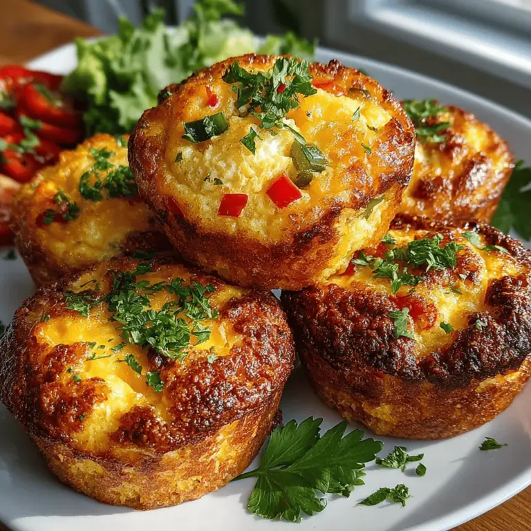 In recent years, breakfast muffins have captured the hearts of breakfast enthusiasts everywhere. These delightful baked goods are not just a treat for the taste buds but also a convenient solution for those busy mornings when time is of the essence. The Spicy Sunrise Baked Egg & Chili Breakfast Muffins take this concept to a new level with their unique flavor profile that combines the richness of eggs, a hint of spice, and fresh vegetables. This recipe is designed to cater to various dietary preferences, offering options for plant-based and gluten-free diets, making it an inclusive choice for families and individuals alike.