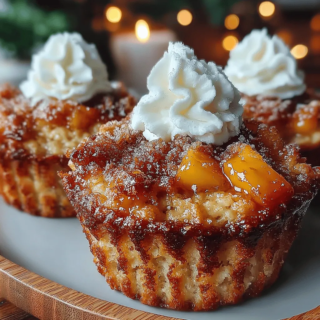 Discover the delightful combination of flavors in our Baked Peach Cobbler Oatmeal Cups. This wholesome recipe marries the comforting taste of traditional peach cobbler with the nutritional benefits of oatmeal, making it a perfect breakfast or snack option. Whether you're looking for a nutritious start to your day or a sweet treat to enjoy any time, these oatmeal cups are both satisfying and easy to prepare.
