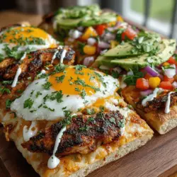 If you're in search of a dish that effortlessly combines bold flavors and satisfying textures, look no further than the Spicy Grilled Chicken Flatbread. This recipe features succulent grilled chicken marinated in a medley of spices, paired with crisp vegetables and a creamy ranch drizzle, all encased in warm, soft flatbread. The beauty of this dish lies not only in its taste but also in its versatility; it can serve as a quick weeknight dinner or an impressive centerpiece for gatherings with family and friends.