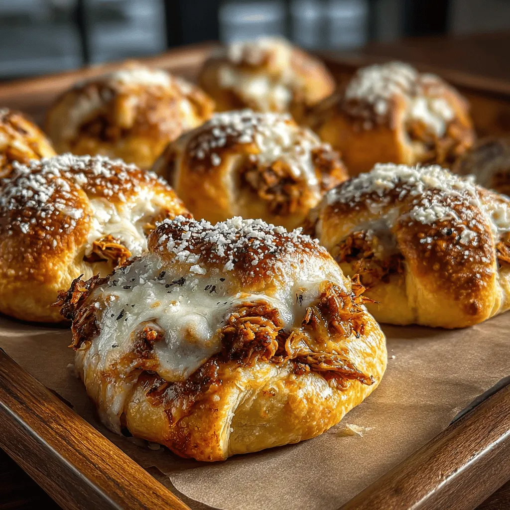 Mini Chicken Parm Crescent Bites are a delightful twist on the beloved classic Italian dish, chicken parmesan. These bite-sized morsels encapsulate the rich flavors of tender chicken, savory marinara sauce, and gooey cheese, all enveloped in a flaky crescent roll crust. Whether you're hosting a lively get-together, preparing a family meal, or simply enjoying a cozy night in, these savory treats are sure to impress your guests and satisfy your cravings. Their irresistible combination of textures and flavors makes them a crowd-pleaser, appealing to both adults and children alike.