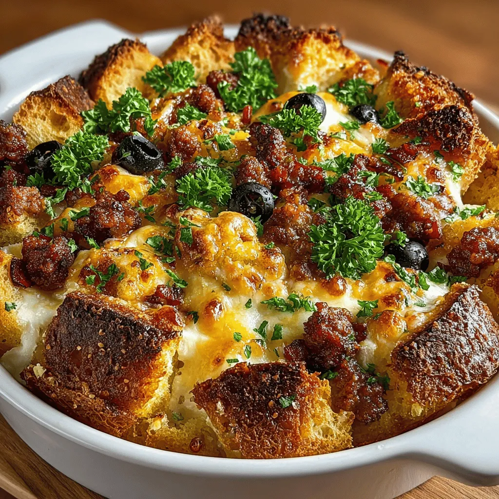 In the world of comforting dishes, few can rival the hearty satisfaction that casseroles bring to the table. These beloved baked dishes are synonymous with warmth and togetherness, often evoking memories of family gatherings and cozy nights spent sharing food with loved ones. One such dish that embodies this spirit is the Cheesy Charcuterie Casserole. This innovative recipe is a wonderful twist on the classic charcuterie board, seamlessly merging the flavors of savory meats, rich cheeses, and crusty bread into a single, mouthwatering baked delight. Not only does this casserole promise a flavorful experience, but it also serves as a crowd-pleaser, making it an ideal choice for gatherings, brunches, or family dinners.