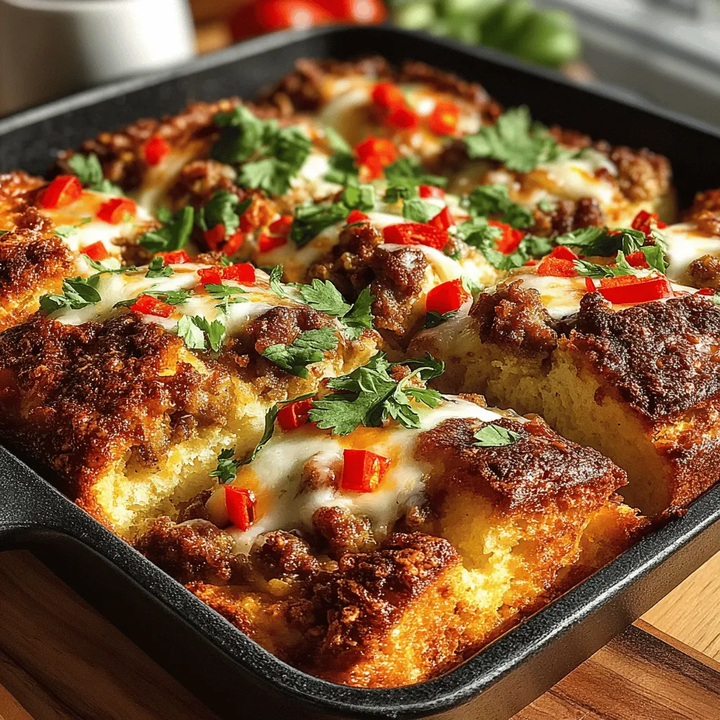 Before you dive into the cooking process, it’s crucial to preheat your oven to 375°F (190°C). Preheating ensures that the breakfast bake cooks evenly right from the start, leading to a perfectly baked dish. Equally important is preparing your baking dish. Use a 9x13-inch casserole or baking dish and grease it generously with cooking spray or butter. This step is essential to prevent the breakfast bake from sticking, allowing for easy serving and cleanup later.