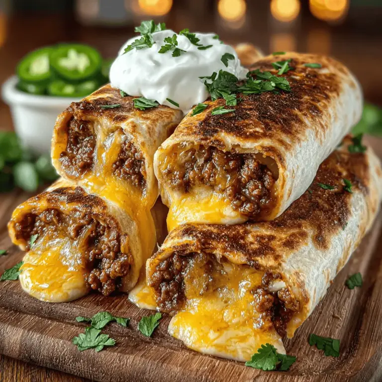 In the world of quick and satisfying meals, few dishes can compete with the deliciousness and convenience of Turkey and Chili Cheese Snack Wraps. This recipe seamlessly combines the hearty flavors of ground turkey, zesty chili beans, and melted cheddar cheese, all enveloped in a soft flour tortilla. Ideal for weeknight dinners, game day gatherings, or casual get-togethers, these wraps are not only easy to prepare but also allow for customization to suit your personal taste preferences. In this article, we will delve into the details of this mouthwatering dish, exploring its health benefits, preparation steps, and serving suggestions.