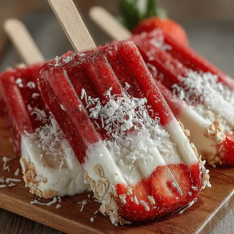 As the weather warms up, the craving for a refreshing treat intensifies. Enter the Frozen Yogurt Strawberry Oat Pops—a delicious combination of creamy yogurt, fresh strawberries, and wholesome oats. This recipe not only satisfies your sweet tooth but also provides a nutritious, guilt-free indulgence that the whole family can enjoy. With their vibrant color and delightful taste, these pops are a perfect addition to summer picnics, backyard barbecues, or simply as a cool snack to beat the heat.