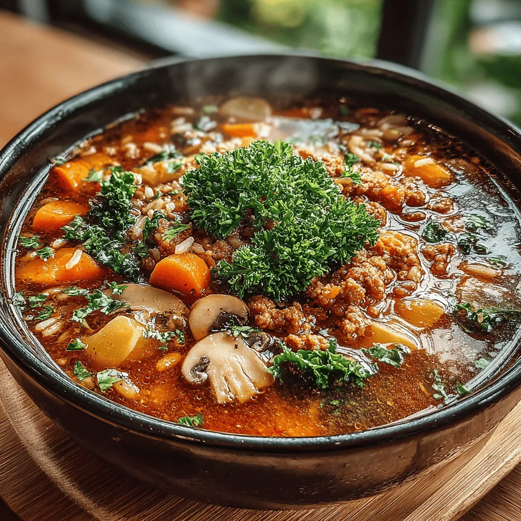 As the leaves change color and the air turns crisp, there's nothing quite like a warm bowl of soup to envelop you in comfort during the fall season. The <strong>Harvest Harmony Turkey and Wild Rice Soup</strong> embodies this sense of coziness, offering a delightful combination of flavors and nutrition that satisfies the soul. This hearty soup is more than just a meal; it’s a celebration of the season’s bounty, featuring wholesome ingredients that not only nourish the body but also bring families together around the dinner table.” /></p>
</p>
<h2>A Step-by-Step Recipe Walkthrough</h2>
</p>
<p>Creating the perfect Harvest Harmony Turkey and Wild Rice Soup involves a few key steps that allow the flavors to develop beautifully. Each step is crucial, from browning the turkey to adding the finishing touches. Let’s dive into the details.</p>
</p>
<h3>Browning the Turkey: The Foundation of Flavor</h3>
</p>
<p>Browning the turkey is an essential step that adds depth and richness to your soup. This process caramelizes the natural sugars in the meat, creating a complex flavor that enriches the overall dish. To begin, heat a tablespoon of olive oil in a large skillet over medium-high heat. Once the oil is shimmering, add the diced turkey breast.</p>
</p>
<p>Cook the turkey for about 5-7 minutes, stirring occasionally, until it is golden brown on all sides. Make sure not to overcrowd the skillet, as this can cause the turkey to steam rather than brown. If necessary, do this in batches. Once browned, transfer the turkey to a plate and set it aside. This step is vital because it creates a flavor base that will infuse the entire soup.</p>
</p>
<h3>Sautéing the Vegetables: Building the Base</h3>
</p>
<p>Next, we turn our attention to the vegetables, which are crucial for building a robust flavor profile in the soup. In the same skillet used for the turkey, add a bit more olive oil if needed, and toss in the chopped onions, carrots, and celery. This combination is often referred to as mirepoix and serves as the aromatic backbone of many soups and stews.</p>
</p>
<p>Sauté the vegetables for about 5-6 minutes, stirring frequently, until they begin to soften and the onions become translucent. This step intensifies the natural sweetness of the vegetables and adds a savory note to your soup. Once the vegetables are ready, transfer them to the crockpot, where they will mingle with the turkey.</p>
</p>
<h3>Combining Ingredients: Creating a Flavorful Medley</h3>
</p>
<p>Now it’s time to bring everything together. In the crockpot, combine the sautéed vegetables, browned turkey, rinsed wild rice, and your chosen broth—chicken or vegetable broth works beautifully here. Ensure you pour in enough broth to cover all the ingredients (about 6-8 cups, depending on your desired soup consistency).</p>
</p>
<p>Stir everything together gently so that the turkey and vegetables are evenly distributed throughout the wild rice. This step is important for ensuring that every spoonful of soup carries a balance of flavors. Season your mixture with salt, black pepper, and any additional spices you prefer, such as thyme or bay leaves, which can elevate the flavor further.</p>
</p>
<h3>Cooking Time: Patience for Perfection</h3>
</p>
<p>Set your crockpot to low and allow the soup to cook for 6-8 hours, or on high for about 3-4 hours. The cooking time is crucial, as it allows the wild rice to absorb the flavors of the broth and the turkey to become tender. The low-and-slow method also helps meld the flavors together beautifully, resulting in a rich and hearty soup.</p>
</p>
<p>If you’re using the stovetop method, bring the mixture to a simmer over medium heat, then reduce the heat to low and cover the pot. Allow it to simmer for about 45 minutes to an hour, or until the wild rice is tender but still has a slight bite to it. Keep an eye on the soup to ensure it doesn’t stick to the bottom of the pot.</p>
</p>
<h3>Finishing Touches: Adding Greens and Brightness</h3>
</p>
<p>Once your soup is cooked to perfection, it’s time for the finishing touches that will elevate it even further. About 10-15 minutes before serving, stir in a few handfuls of fresh kale or spinach. These greens not only add a pop of color but also provide additional nutrients and a slight earthiness to the soup.</p>
</p>
<p>Additionally, squeeze in the juice of half a lemon just before serving. The acidity from the lemon brightens the flavors and balances the richness of the broth. Stir well to combine, and taste to adjust seasonings if necessary.</p>
</p>
<h3>Serving Suggestions: Presentation Matters</h3>
</p>
<p>Presentation can make a simple meal feel exceptional. Ladle the Harvest Harmony Turkey and Wild Rice Soup into bowls, and garnish with freshly chopped parsley for a splash of color and freshness. This not only enhances the visual appeal but also adds a hint of herbal flavor.</p>
</p>
<p>For a complete meal, consider serving the soup with a side of crusty bread, which is perfect for dipping and soaking up the delicious broth. A simple green salad dressed with a light vinaigrette can also complement the flavors in the soup and provide a refreshing contrast.</p>
</p>
<h3>Nutritional Information and Benefits</h3>
</p>
<p>One of the best aspects of the Harvest Harmony Turkey and Wild Rice Soup is its nutritional profile. This hearty soup is low in calories yet high in fiber and protein, making it an ideal choice for a balanced meal. The wild rice is a great source of complex carbohydrates, while the turkey provides lean protein.</p>
</p>
<p>Moreover, the addition of vegetables and greens increases the vitamin and mineral content, making this soup not only comforting but also nourishing. It’s a wholesome meal option that can be enjoyed any time of the year, especially during the cooler months when you crave something warm and hearty.</p>
</p>
<h3>Conclusion: Embracing the Season with a Bowl of Goodness</h3>
</p>
<p>In conclusion, the Harvest Harmony Turkey and Wild Rice Soup is a celebration of comfort food that embodies the essence of the season. It’s a dish that warms the soul and brings people together around the dinner table. By using fresh, seasonal ingredients, you create a nourishing meal that offers both flavor and satisfaction.</p>
</p>
<p>As you enjoy this delightful soup, take a moment to appreciate the simple pleasure of sharing a homemade dish with loved ones. With its rich flavors and wholesome ingredients, this soup is sure to become a cherished recipe in your culinary repertoire. Embrace the warmth and goodness that a bowl of this soup brings, and savor every comforting spoonful.</p>
</div>