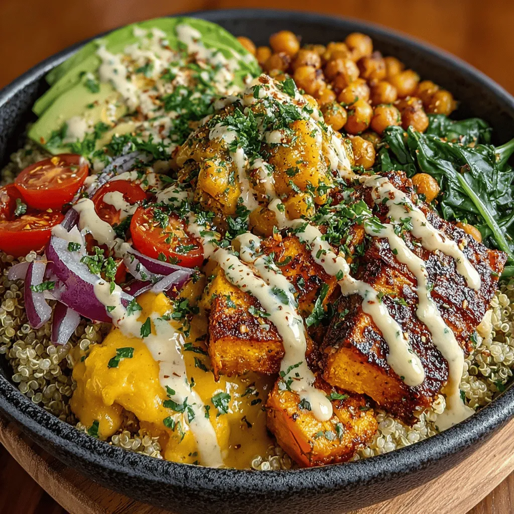 In the world of healthy eating, power bowls have surged in popularity, capturing the attention of food enthusiasts and nutritionists alike. One standout recipe that embodies this trend is the Sweet Potato Chickpea Power Bowl. This vibrant dish not only pleases the palate but also packs a punch of nutrition, making it a favorite among those seeking quick yet wholesome meals. Combining the earthy sweetness of roasted sweet potatoes with the hearty texture of chickpeas, all nestled on a bed of fluffy quinoa and topped with fresh greens, this power bowl is a delightful way to fuel your body.