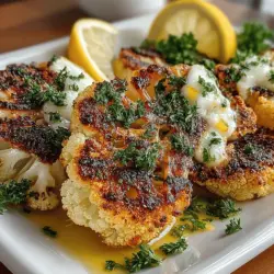 Zesty Lemon Herb Cauliflower Steaks Recipe