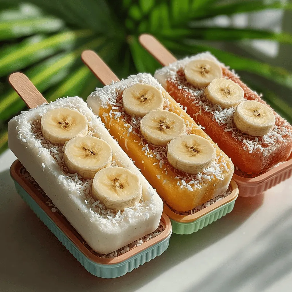 In the sweltering heat of summer, nothing rejuvenates the spirit quite like a refreshing frozen treat. Enter the Tropical Bliss Frozen Coconut Banana Yogurt Pops—a delightful, creamy, and fruity indulgence that is as easy to make as it is satisfying to eat. This recipe combines the natural sweetness of ripe bananas with the rich flavor of coconut, offering a nourishing snack that pleases both children and adults alike. Perfect for hot days, these pops are not only delicious but also packed with nutrients, making them an ideal guilt-free dessert option. In this article, we will explore the components of this recipe, the health benefits of the ingredients, and the joy of creating your own frozen treats at home.