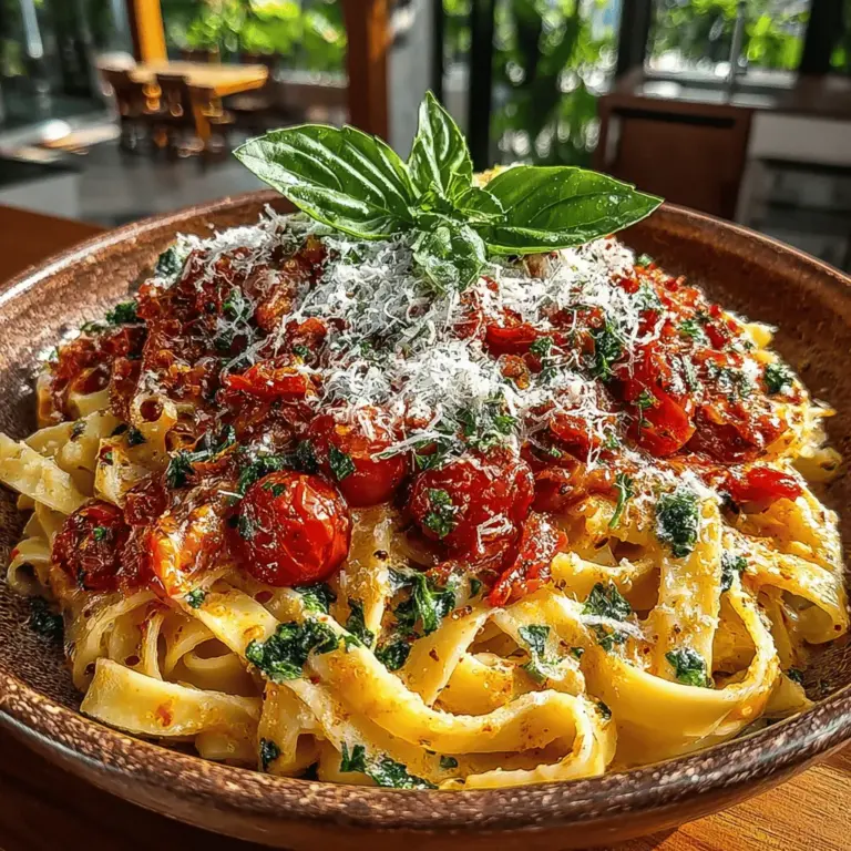 Creamy Tomato Basil Pasta is a dish that embodies the essence of comfort food, combining rich flavors with a luscious texture that envelops every bite. This recipe is not only a feast for the palate but also an invitation to gather around the dining table with family and friends. It's the kind of dish that transforms a simple weeknight dinner into a special occasion, celebrating the joy of home-cooked meals. The creamy sauce, infused with fresh basil and vibrant tomatoes, offers a delightful balance that pleases even the pickiest eaters.