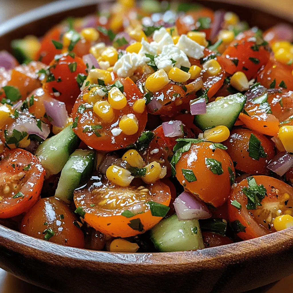 As summer unfolds, it brings with it an abundance of vibrant, fresh produce that transforms our dining experiences. Seasonal salads become the centerpiece of outdoor gatherings, family barbecues, and leisurely lunches, inviting us to relish the flavors of the sun-kissed earth. One such dish that perfectly embodies the essence of summer is the Sun-Kissed Tomato & Corn Fiesta Salad. This salad is not just a feast for the eyes; it tantalizes the taste buds with its colorful array of ingredients and lively flavors.