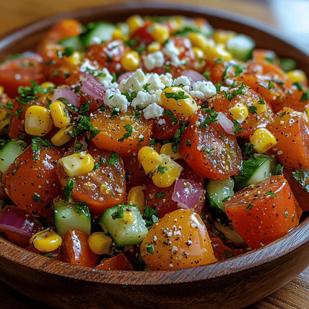 As summer unfolds, it brings with it an abundance of vibrant, fresh produce that transforms our dining experiences. Seasonal salads become the centerpiece of outdoor gatherings, family barbecues, and leisurely lunches, inviting us to relish the flavors of the sun-kissed earth. One such dish that perfectly embodies the essence of summer is the Sun-Kissed Tomato & Corn Fiesta Salad. This salad is not just a feast for the eyes; it tantalizes the taste buds with its colorful array of ingredients and lively flavors.