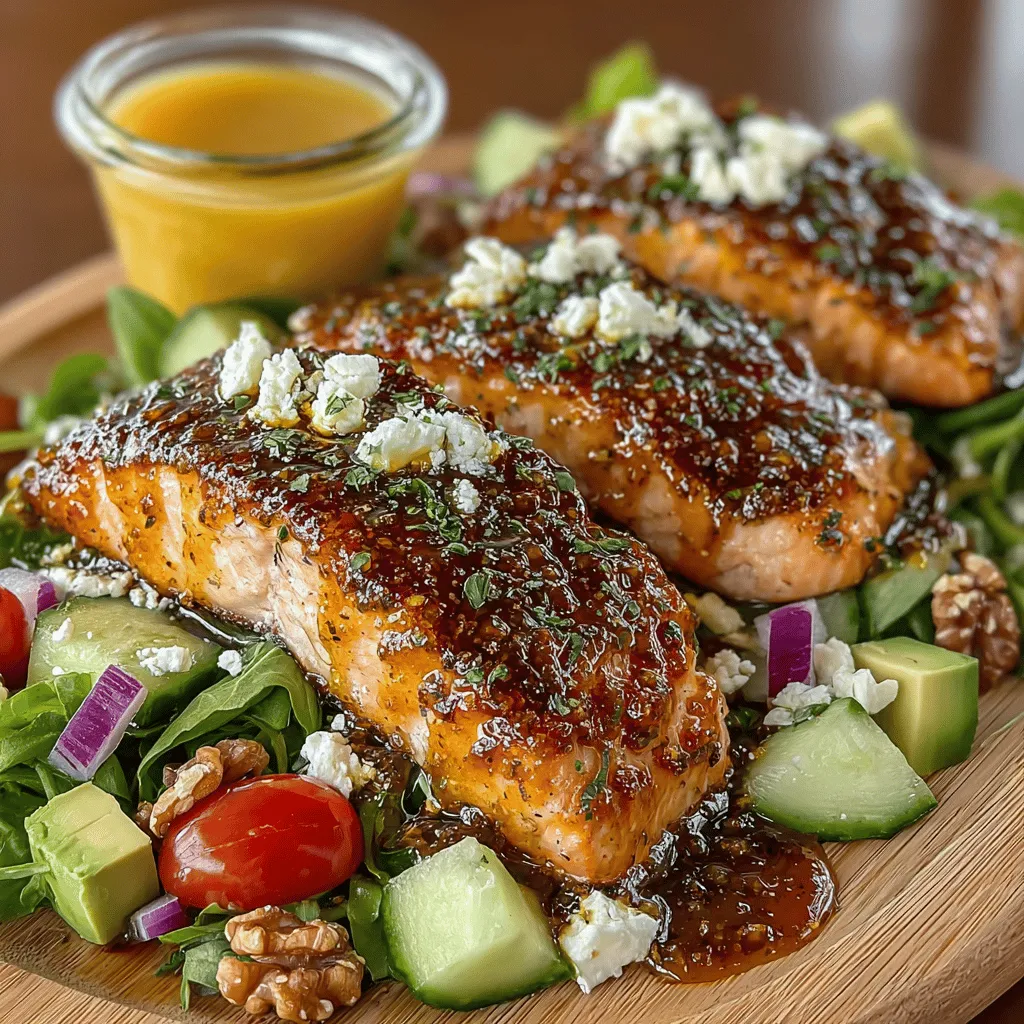 In the realm of healthy eating, few dishes can boast the vibrant combination of flavors and health benefits found in a Honey Mustard Glazed Salmon Salad. This recipe not only tantalizes your taste buds but also serves as a wholesome meal packed with nutrients. The star of the dish, salmon, is renowned for its rich omega-3 fatty acids, which are essential for heart health and cognitive function. Coupled with a refreshing array of salad greens and vegetables, this dish presents a satisfying balance of taste and nutrition.