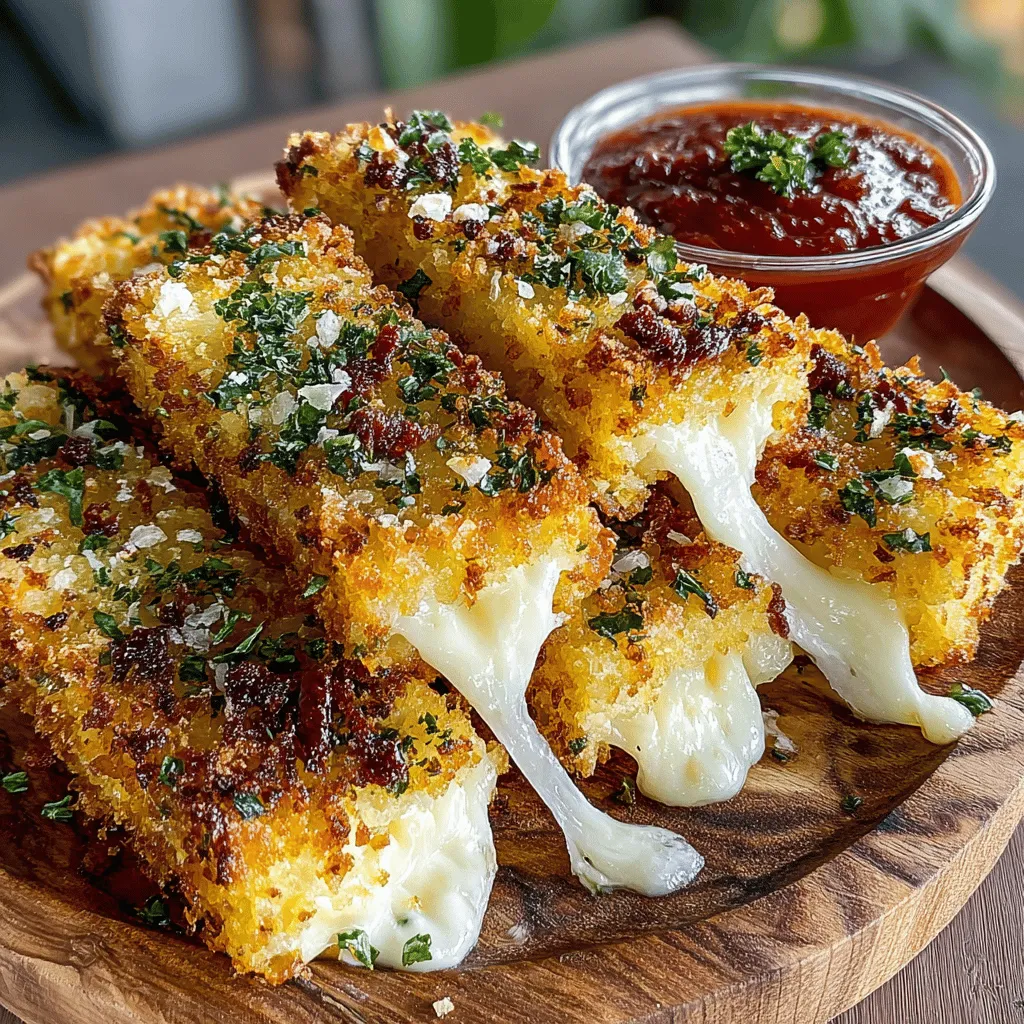 Mozzarella sticks are a quintessential appetizer that has captured the hearts—and taste buds—of cheese lovers everywhere. This irresistible snack encapsulates the perfect balance of gooey, melted cheese enveloped in a crispy, golden-brown coating. Whether served at parties, enjoyed during movie nights, or simply savored as a comforting treat, Golden Delight Mozzarella Sticks are a dish that never fails to impress.