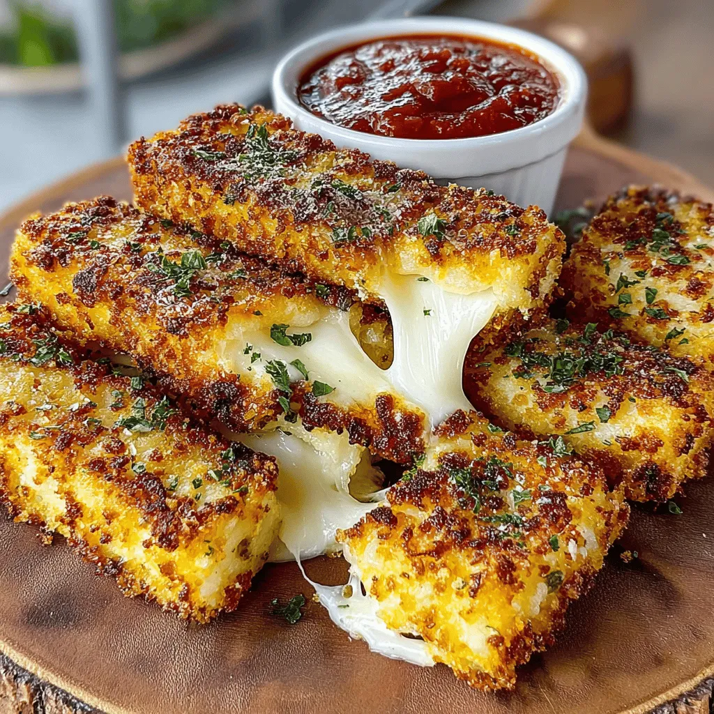 Mozzarella sticks are a quintessential appetizer that has captured the hearts—and taste buds—of cheese lovers everywhere. This irresistible snack encapsulates the perfect balance of gooey, melted cheese enveloped in a crispy, golden-brown coating. Whether served at parties, enjoyed during movie nights, or simply savored as a comforting treat, Golden Delight Mozzarella Sticks are a dish that never fails to impress.