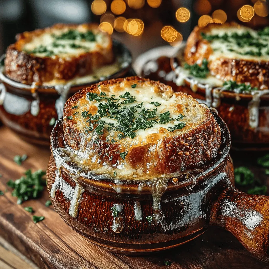 French Onion Soup is more than just a dish; it’s a comforting embrace on a cold day, a classic that has captured the hearts and palates of food lovers around the world. With its rich, savory broth, sweet caramelized onions, and a gooey layer of melted cheese, this soup embodies the essence of comfort food. Originating from France, this timeless recipe is not only a staple in bistros and homes alike but also a testament to the elegance and simplicity of French cuisine.
