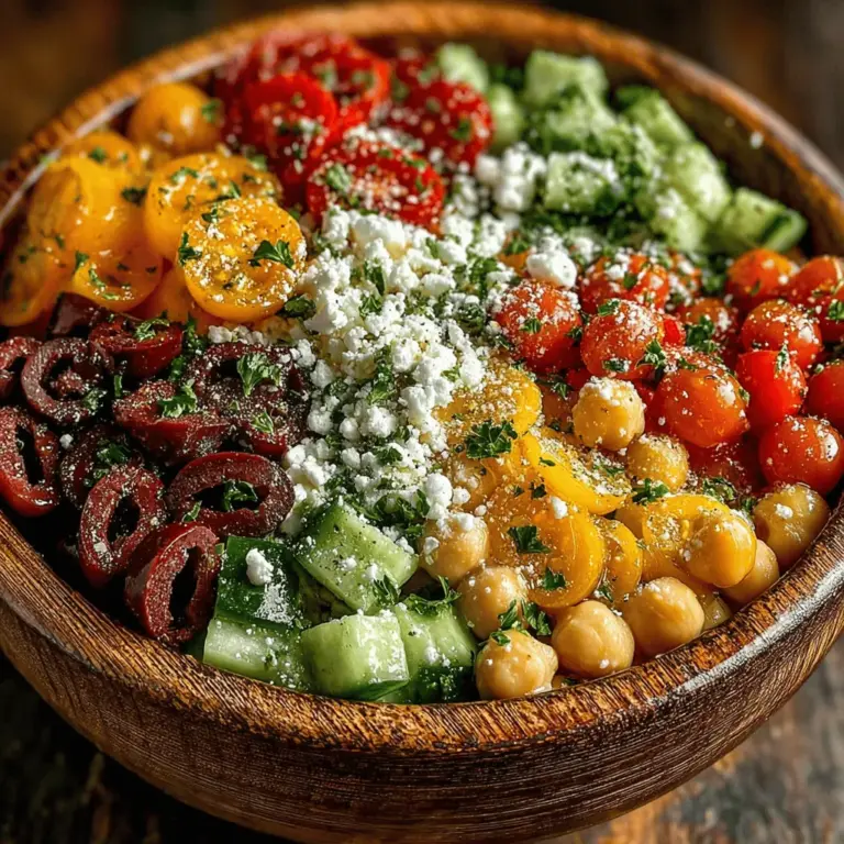 In today's fast-paced world, healthy eating often takes a backseat to convenience. However, preparing nutritious meals can be both simple and enjoyable. The Mediterranean Chickpea Salad Bowl is a vibrant, wholesome dish that brings together fresh ingredients rich in flavor, nutrients, and culinary tradition. This salad is not just a meal; it’s a celebration of the Mediterranean diet, known for its health benefits and emphasis on fresh produce. As we delve into this recipe, we will explore the rich landscape of flavors that define the Mediterranean region, highlighting how this salad embodies the essence of its culture while promoting a balanced lifestyle.