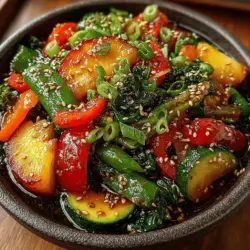 When it comes to stir-frying, high heat is your best friend. The intense heat allows the vegetables to cook quickly while preserving their vibrant color and crunch. This is especially important in a dish like our Sweet & Savory Peach Veggie Stir Fry, where we want to maintain the integrity of the fresh vegetables and the juicy peaches. The Maillard reaction, which occurs at high temperatures, also contributes to the development of complex flavors, giving your stir-fry that irresistible taste.
