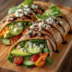 In today's fast-paced world, finding a quick yet nutritious meal option can often feel like a challenge. Many people seek meals that are not only easy to prepare but also satisfy their dietary needs without compromising on taste. Enter the Zesty Balsamic Vinaigrette Wraps, a delightful and vibrant recipe that showcases fresh vegetables and wholesome ingredients, perfect for lunch, dinner, or even as a snack. This wrap not only tantalizes your taste buds but also provides a healthy dose of vitamins and minerals, making it an ideal choice for anyone looking to maintain a balanced diet.