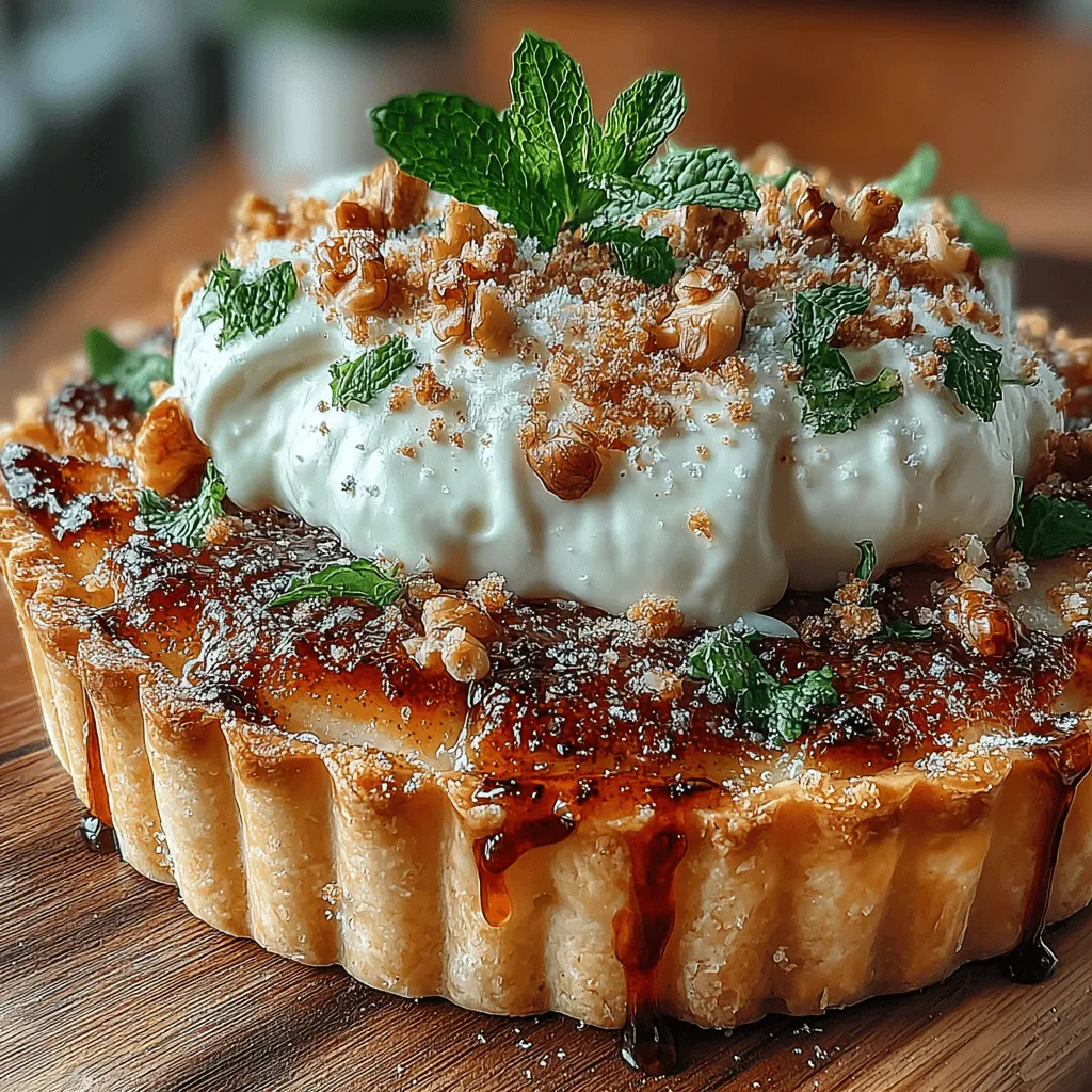 As the leaves turn golden and the air becomes crisp, there's no better way to celebrate the flavors of autumn than with a delightful Pear Tart with Maple Mascarpone. This exquisite dessert encapsulates the essence of the season, featuring tender, caramelized pears nestled in a buttery tart crust, all topped with a luscious maple mascarpone cream. It’s a wonderful way to showcase the fall harvest, and it offers a balance of sweetness and warmth that is perfect for gatherings, cozy evenings, or simply to indulge your sweet tooth.