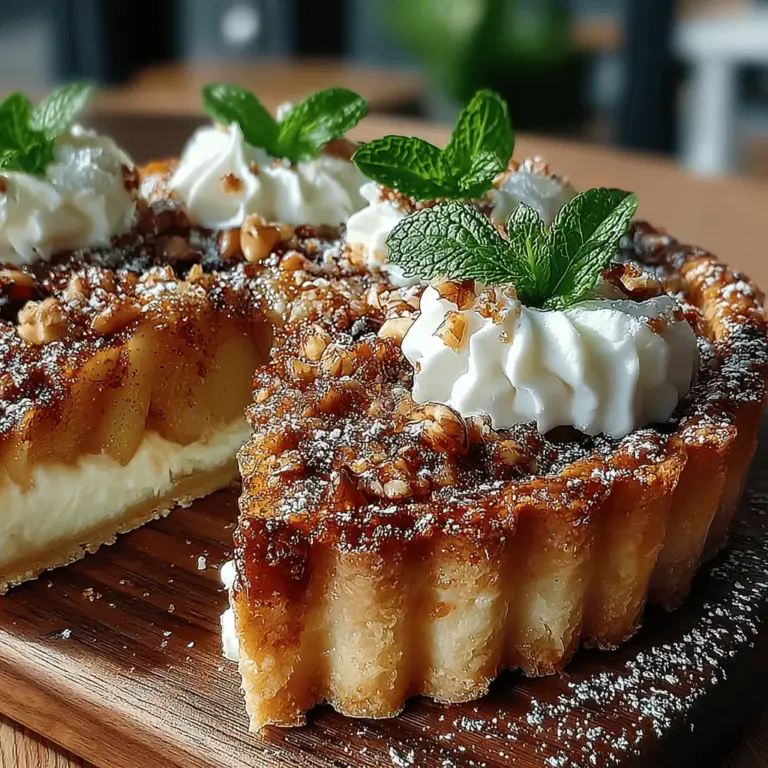 As the leaves turn golden and the air becomes crisp, there's no better way to celebrate the flavors of autumn than with a delightful Pear Tart with Maple Mascarpone. This exquisite dessert encapsulates the essence of the season, featuring tender, caramelized pears nestled in a buttery tart crust, all topped with a luscious maple mascarpone cream. It’s a wonderful way to showcase the fall harvest, and it offers a balance of sweetness and warmth that is perfect for gatherings, cozy evenings, or simply to indulge your sweet tooth.