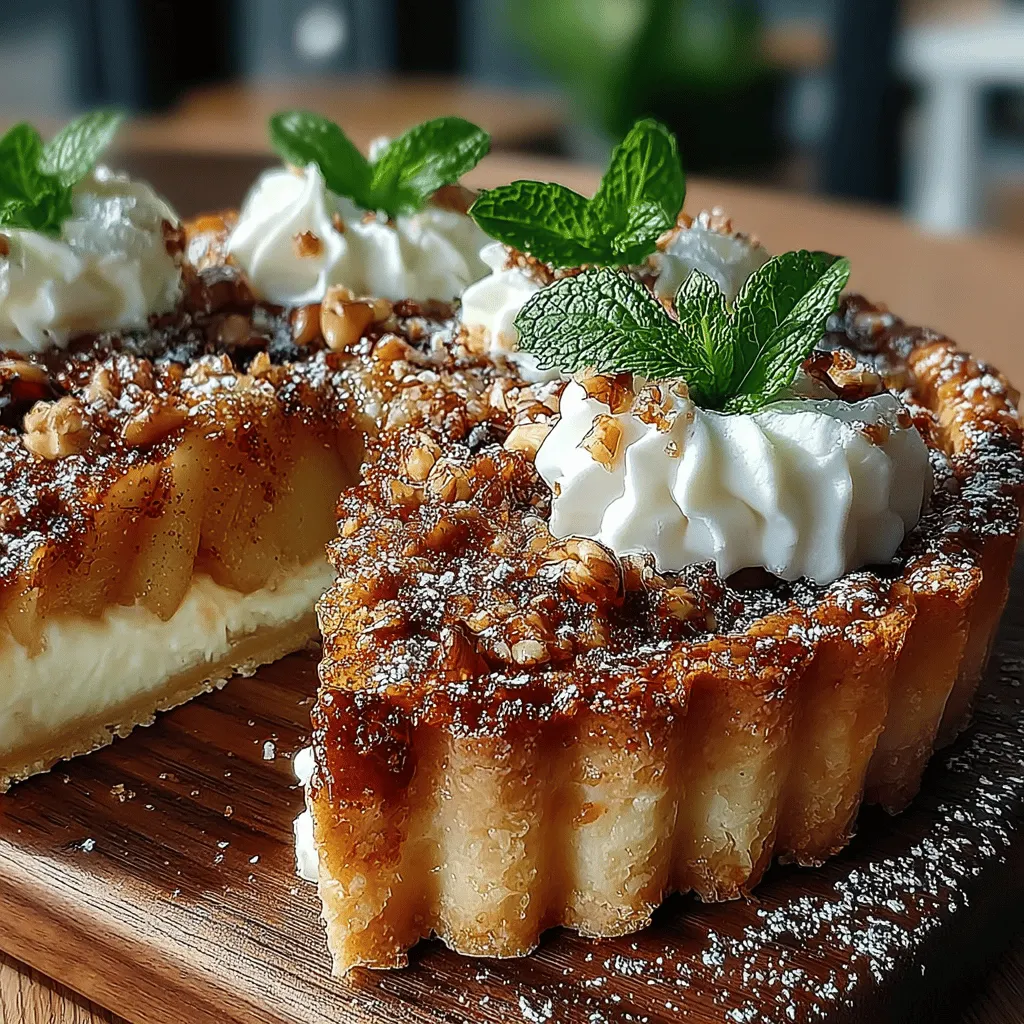 As the leaves turn golden and the air becomes crisp, there's no better way to celebrate the flavors of autumn than with a delightful Pear Tart with Maple Mascarpone. This exquisite dessert encapsulates the essence of the season, featuring tender, caramelized pears nestled in a buttery tart crust, all topped with a luscious maple mascarpone cream. It’s a wonderful way to showcase the fall harvest, and it offers a balance of sweetness and warmth that is perfect for gatherings, cozy evenings, or simply to indulge your sweet tooth.