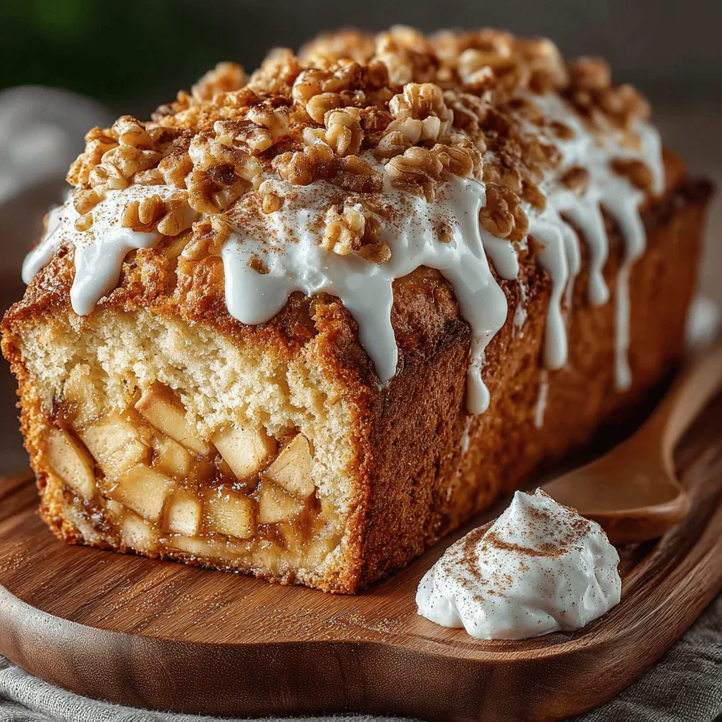 The first step in creating your Apple Cinnamon Yogurt Loaf is to whisk together the dry ingredients. This crucial process not only ensures that the baking powder, baking soda, cinnamon, and flour are evenly distributed but also aerates the flour, which contributes to a lighter texture in the final loaf. To do this, place your all-purpose flour in a large mixing bowl, add the baking powder, baking soda, ground cinnamon, and salt. Use a whisk or a fork to mix these ingredients thoroughly, ensuring there are no lumps. A well-mixed dry mixture will help your loaf rise evenly and yield a soft, fluffy texture that is absolutely delightful.