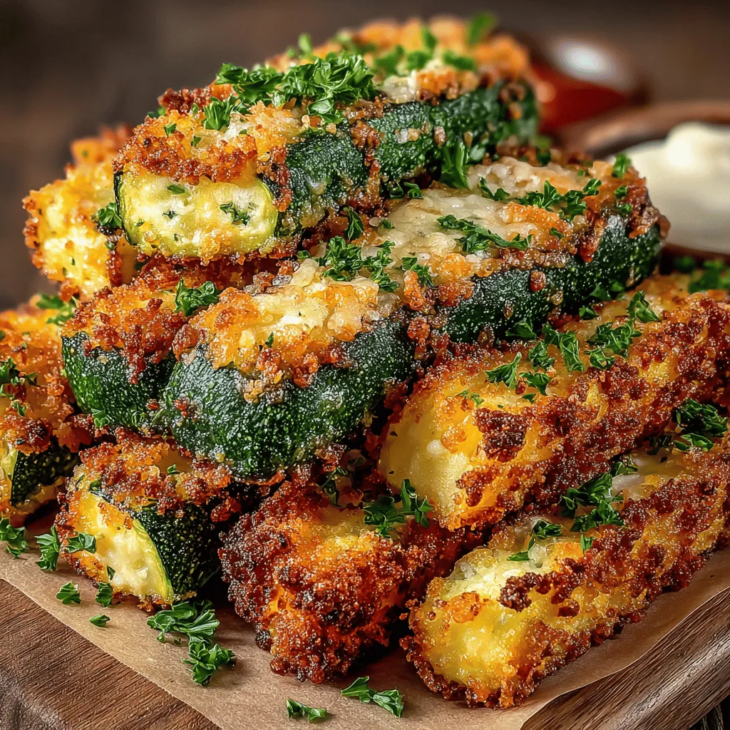 To kick off your journey to crispy baked Parmesan zucchini fries, first, ensure your kitchen is ready for action. Preheat your oven to 425°F (220°C). This temperature is essential for achieving that delightful crispiness that everyone loves. While the oven heats up, prepare your baking sheet by lining it with parchment paper. This will not only prevent sticking but also make cleanup a breeze.
