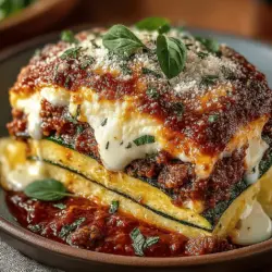 Zesty Low-Carb Zucchini Lasagna Bake